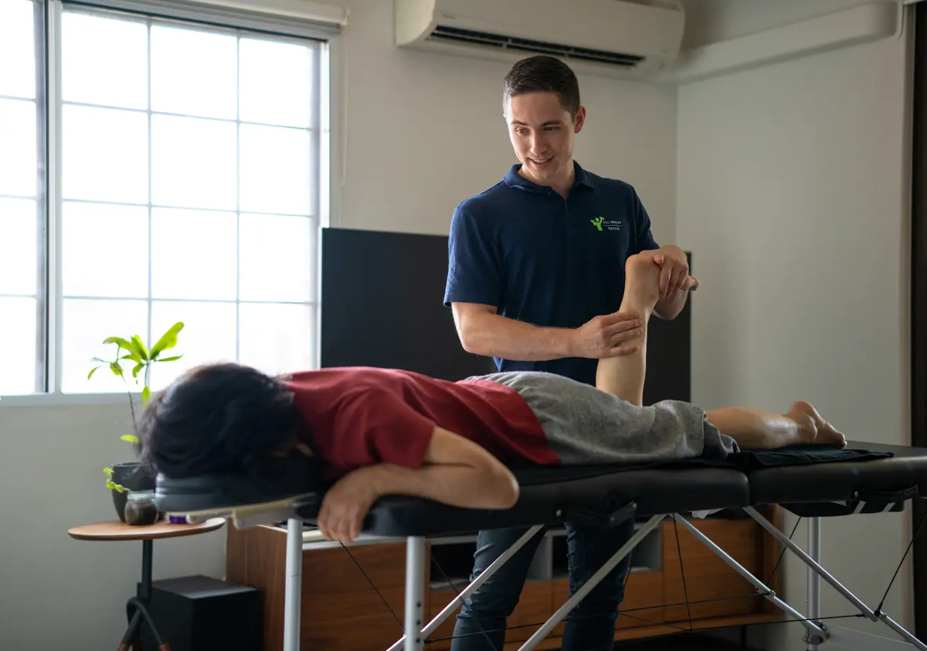 Specialized leg treatment session