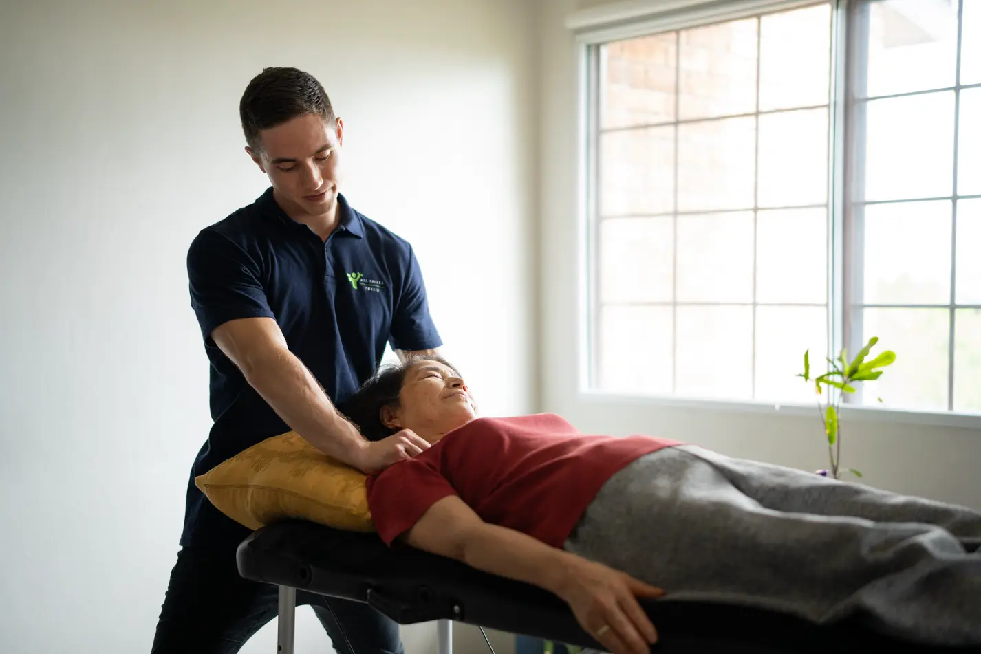 Professional massage therapy session