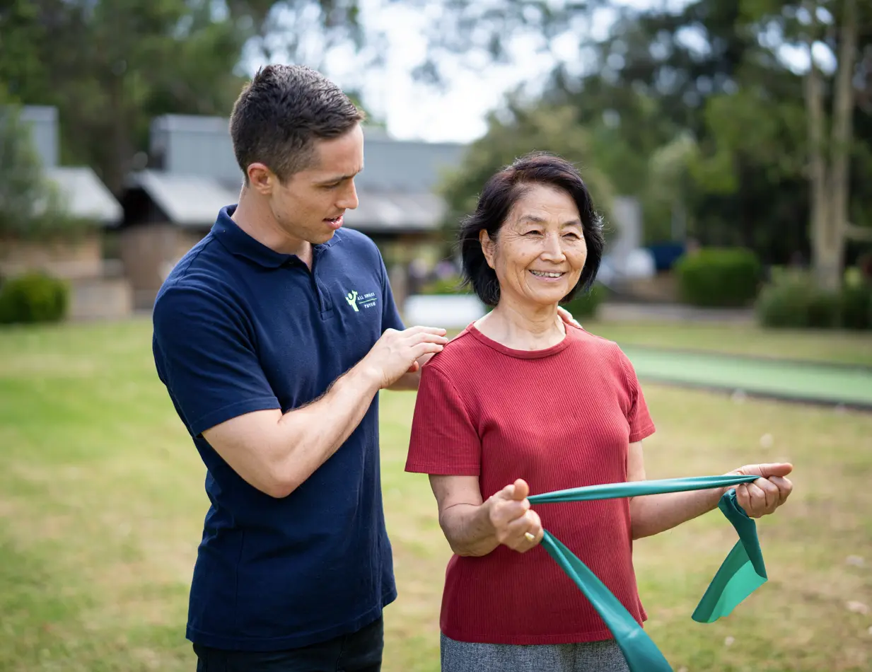 Outdoor rehabilitation session