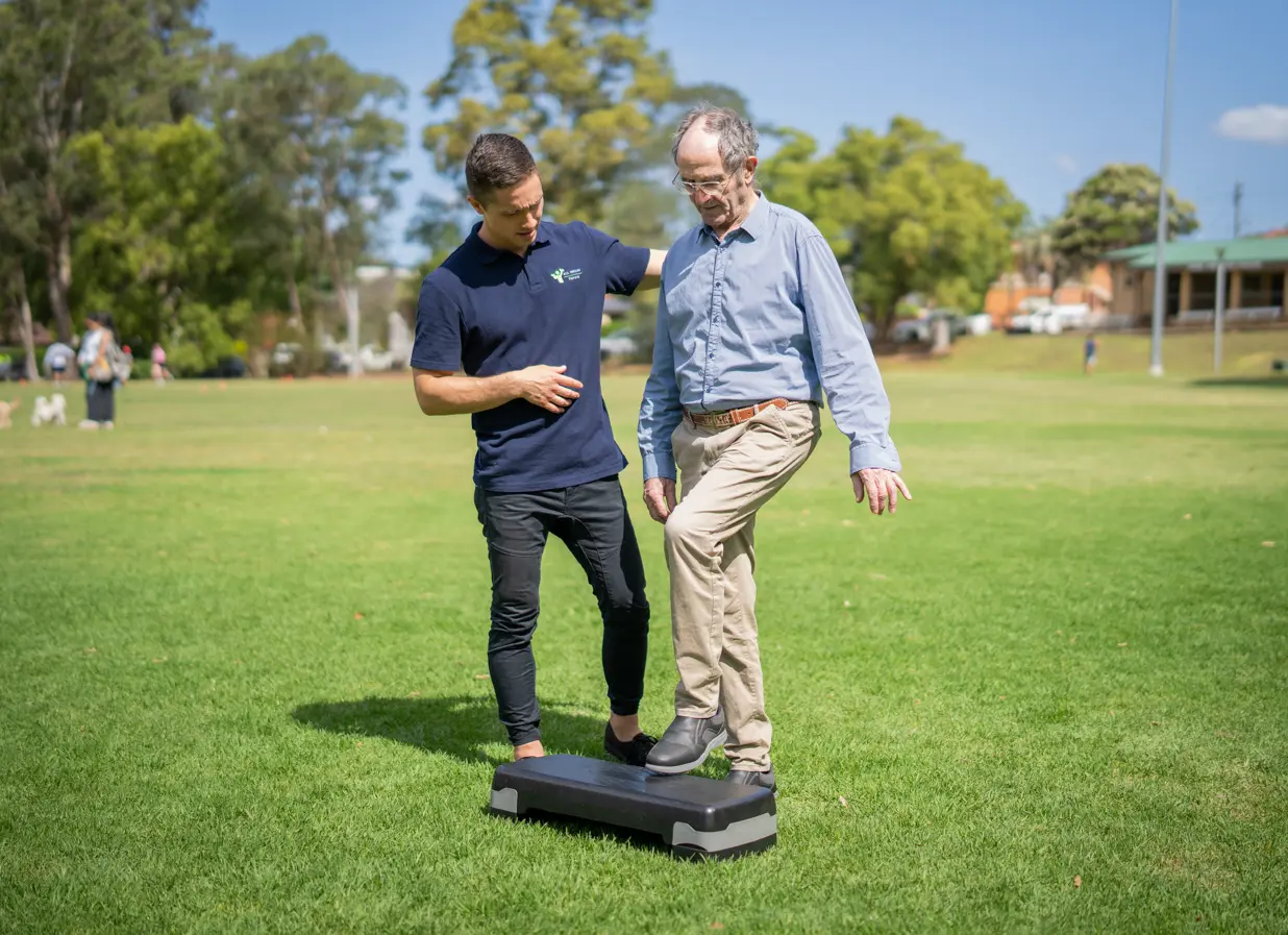 Balance and stability training outdoors