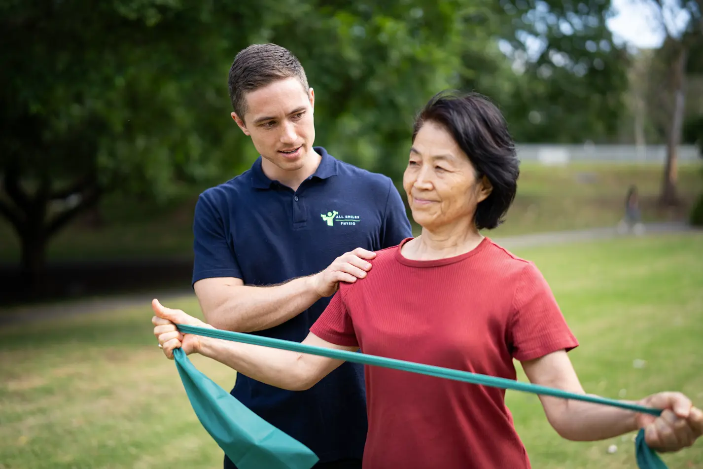 In-home physiotherapy session